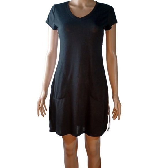Marc New York Women's size Small Striped Black Shirt Dress - Picture 1 of 4